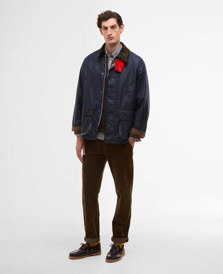 Paul Smith loves Barbour Oversized Bedale Waxed Jacket Night Sky