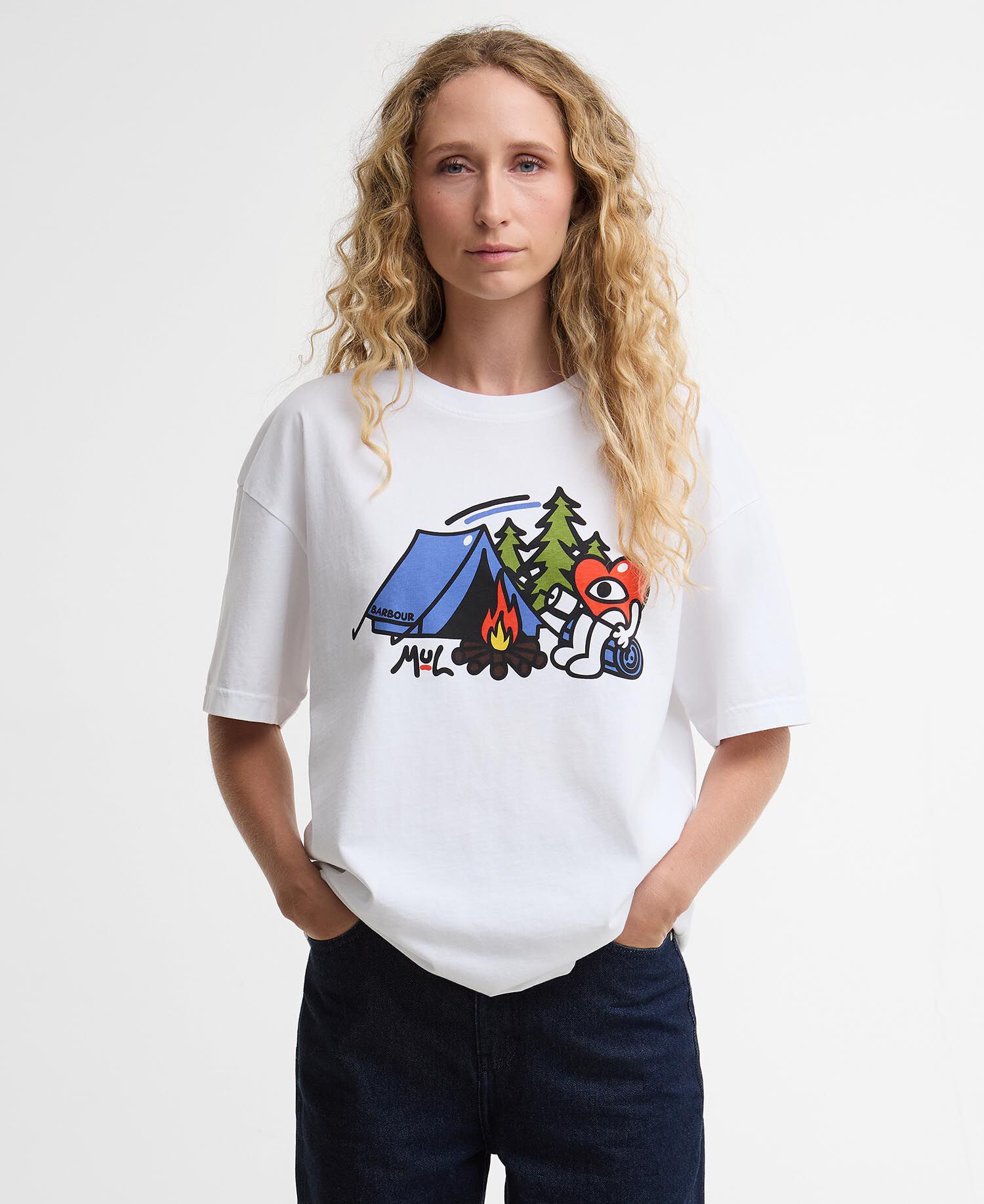 Barbour x Mul T-Shirt Grainger Oversized White
