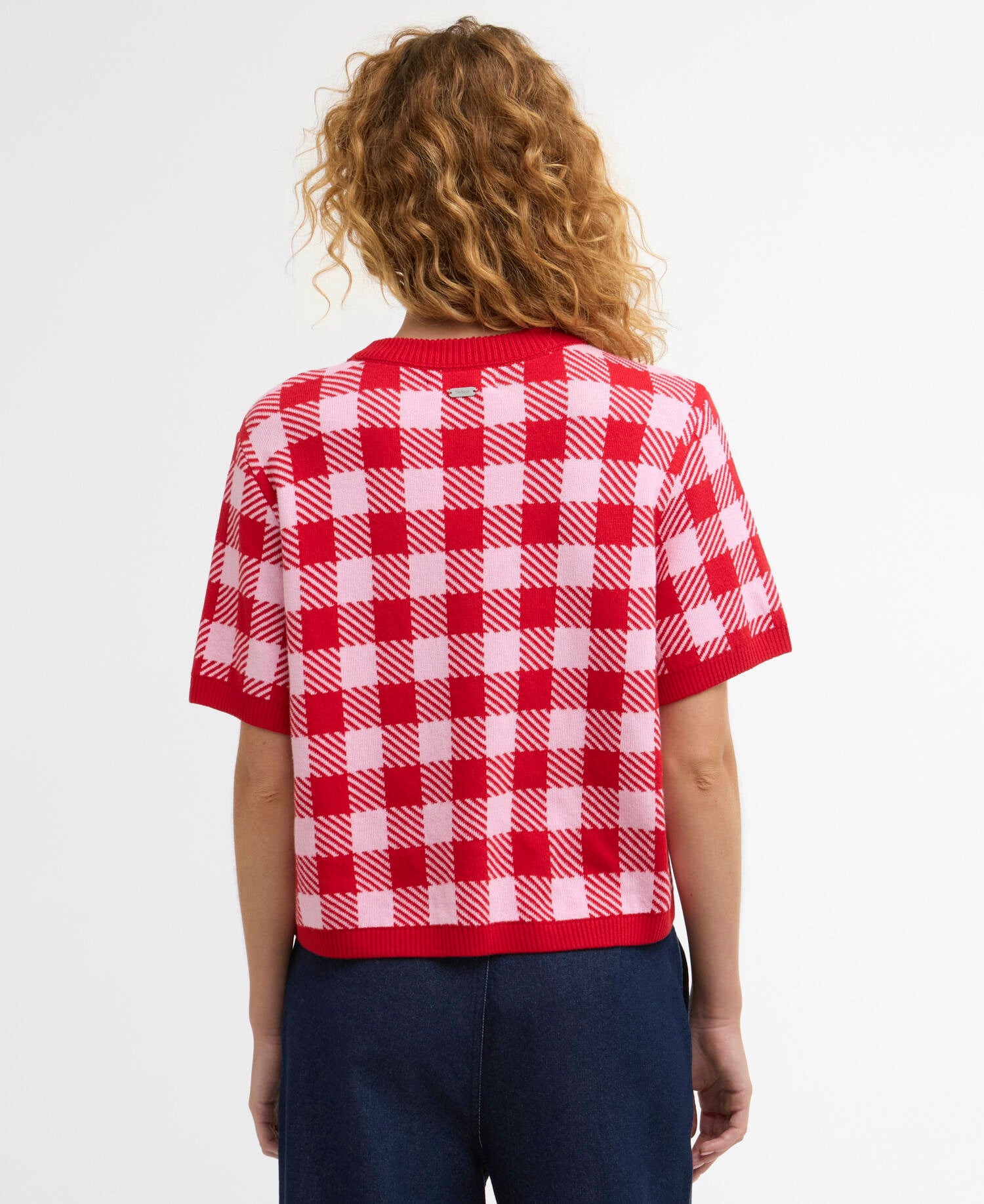 Esther Gingham Crew Neck Jumper Multi image number 2