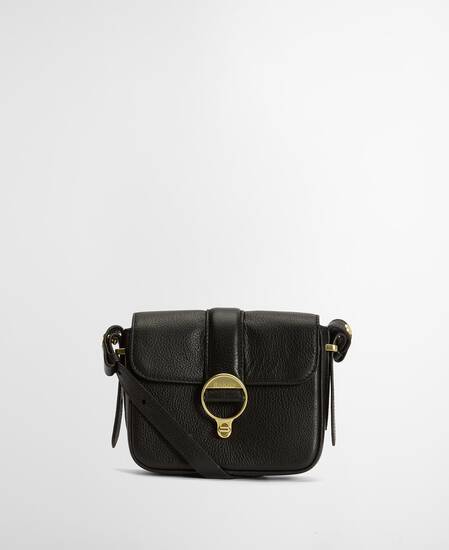 Mini Rosa Leather Crossbody Bag Black