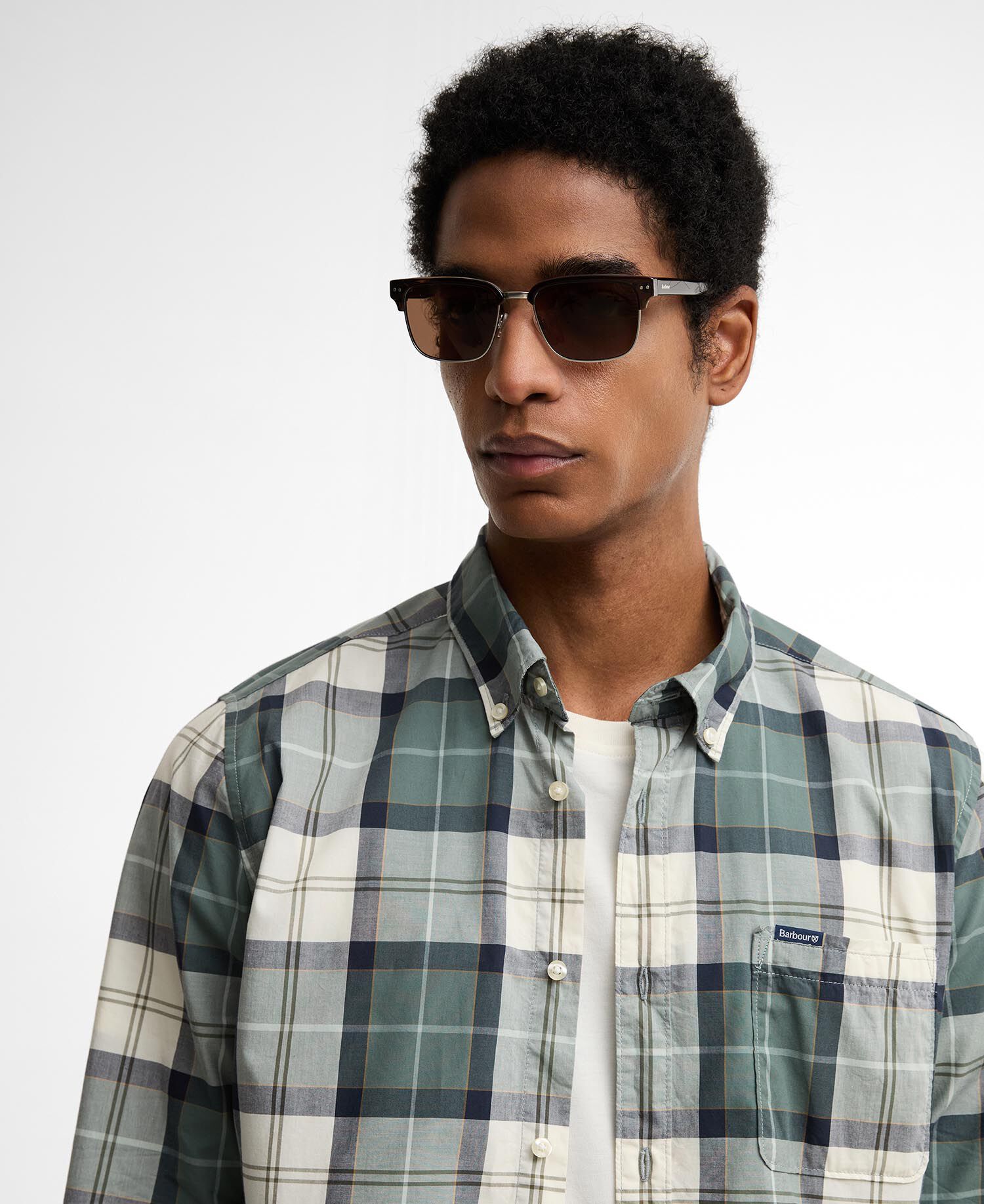 Sam Square Sunglasses Peppercorn Brown