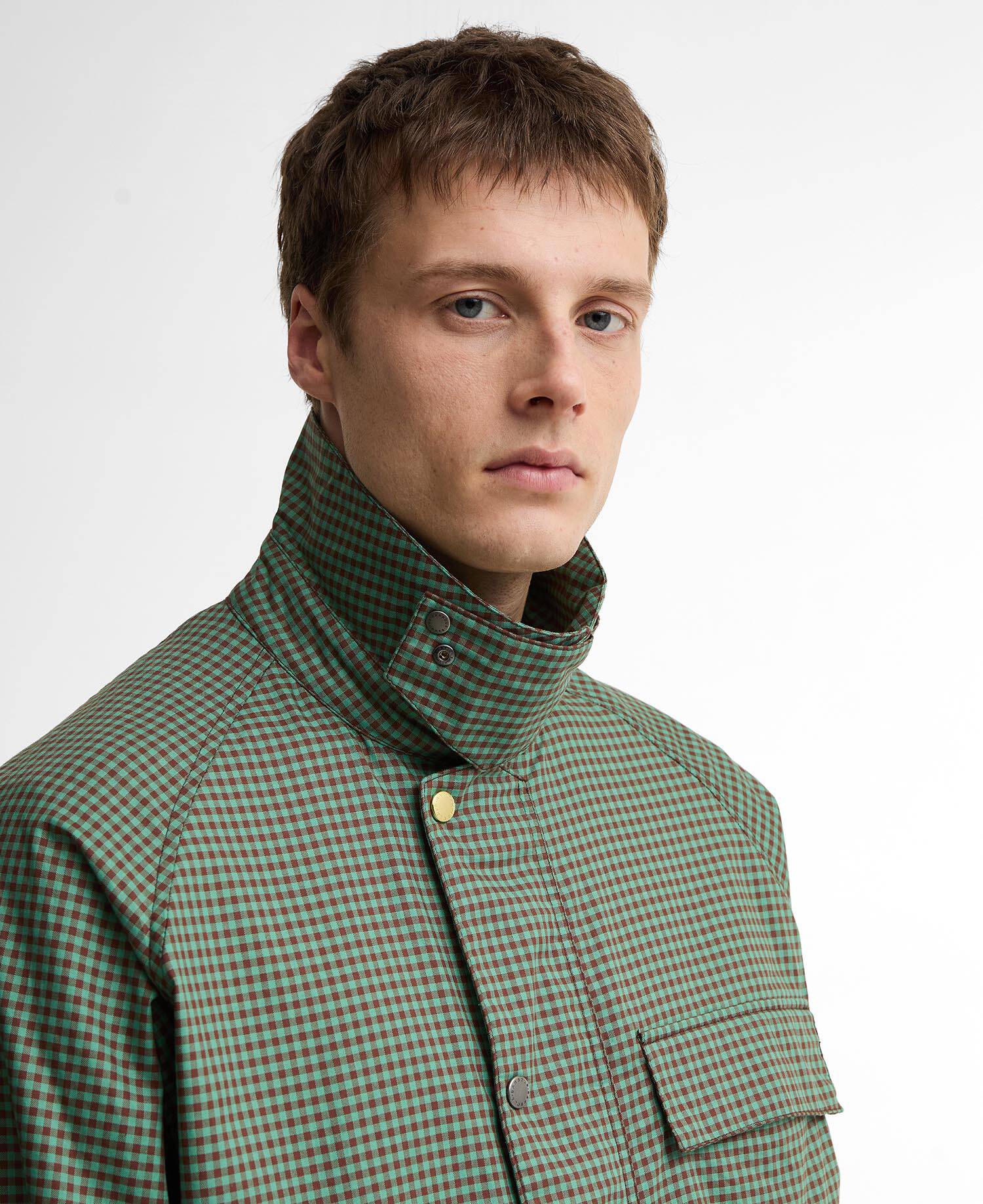 Giacca casual Transport Paul Smith Loves Barbour Green/Brown image number 4