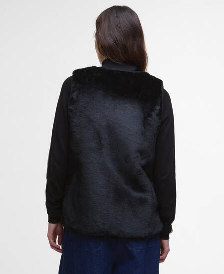 Karin Faux-Fur Gilet Black Fur Karin Faux-Fur Gilet Black Fur