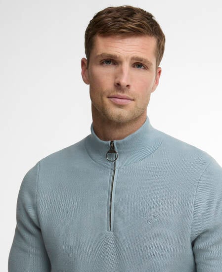 Pullover Essential Honeycomb Half-Zip Slate