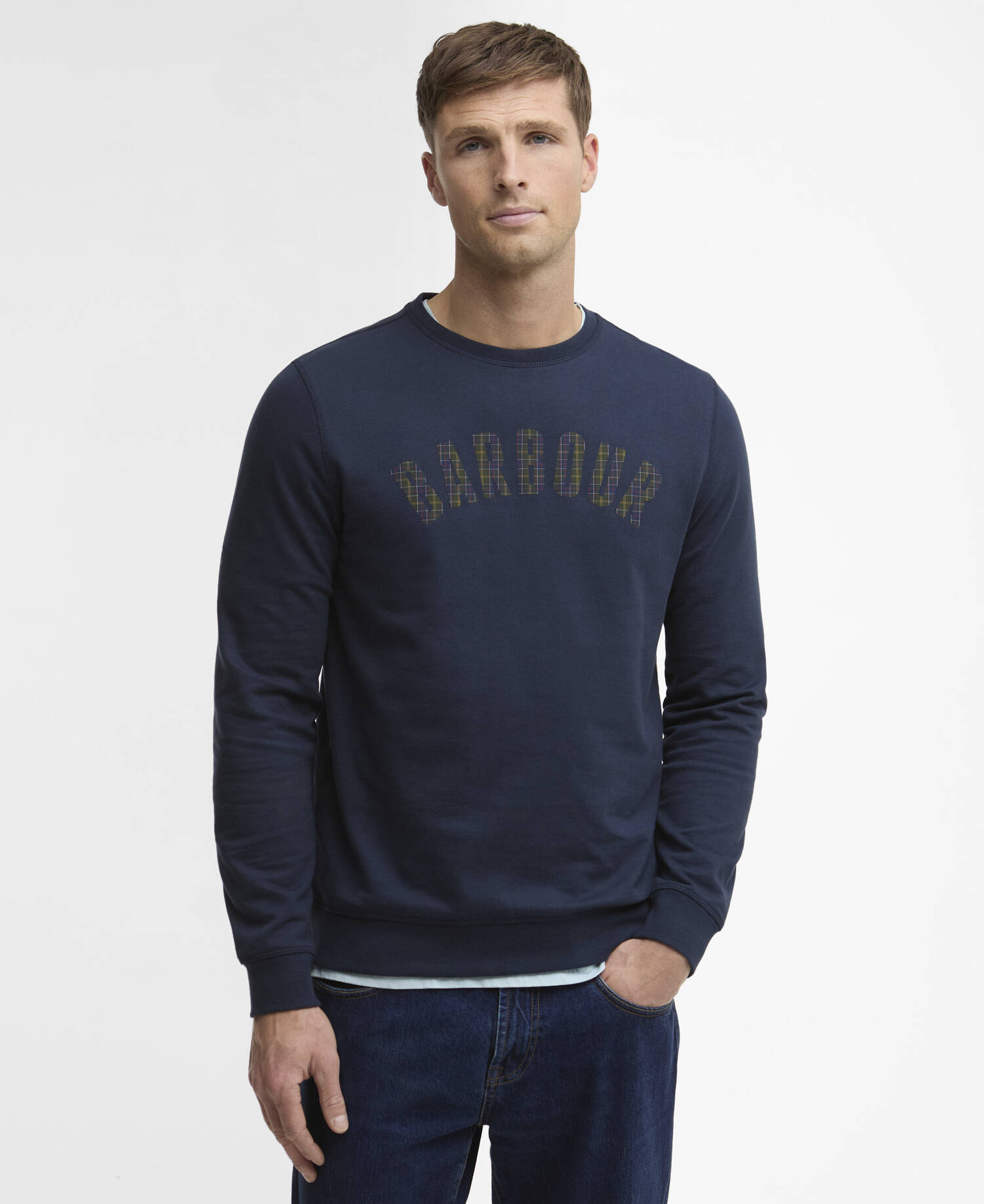 Berwick Crew Neck Jumper Navy image number 0