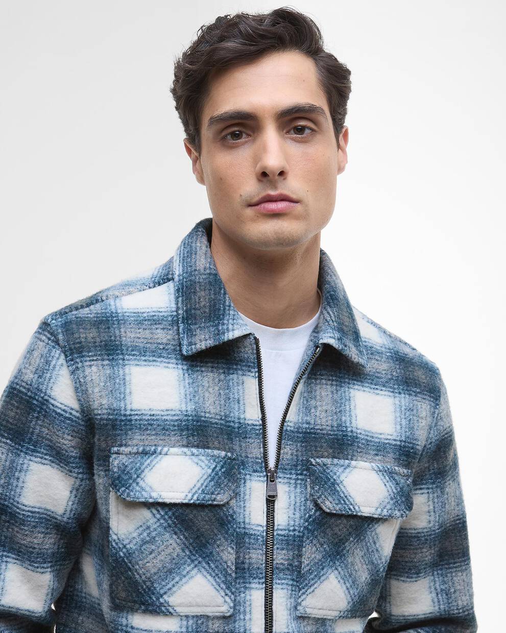 Clayton Fleece Check Overshirt