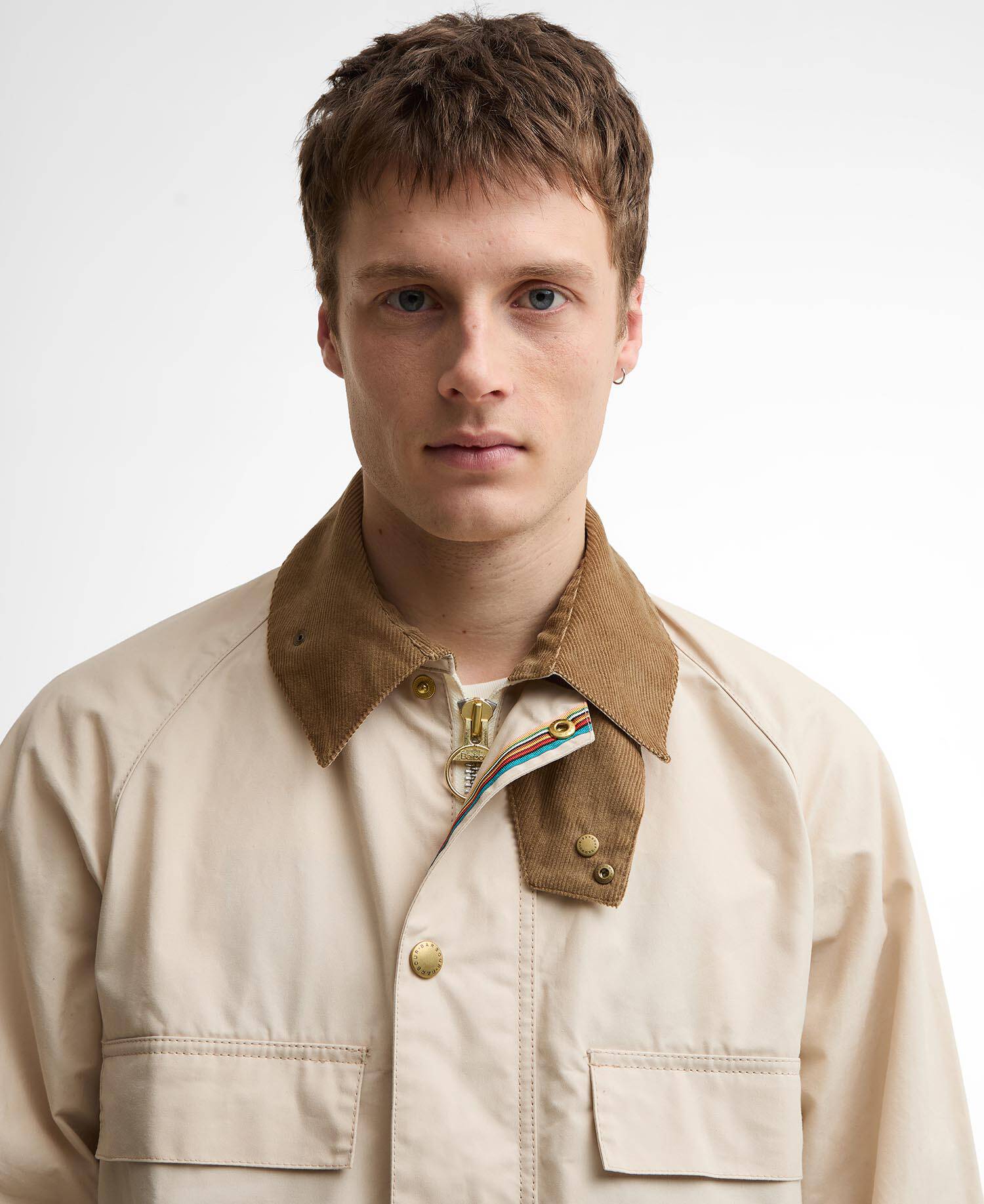 Giacca casual Bedale Sugarlump Paul Smith Loves Barbour Oatmeal image number 3