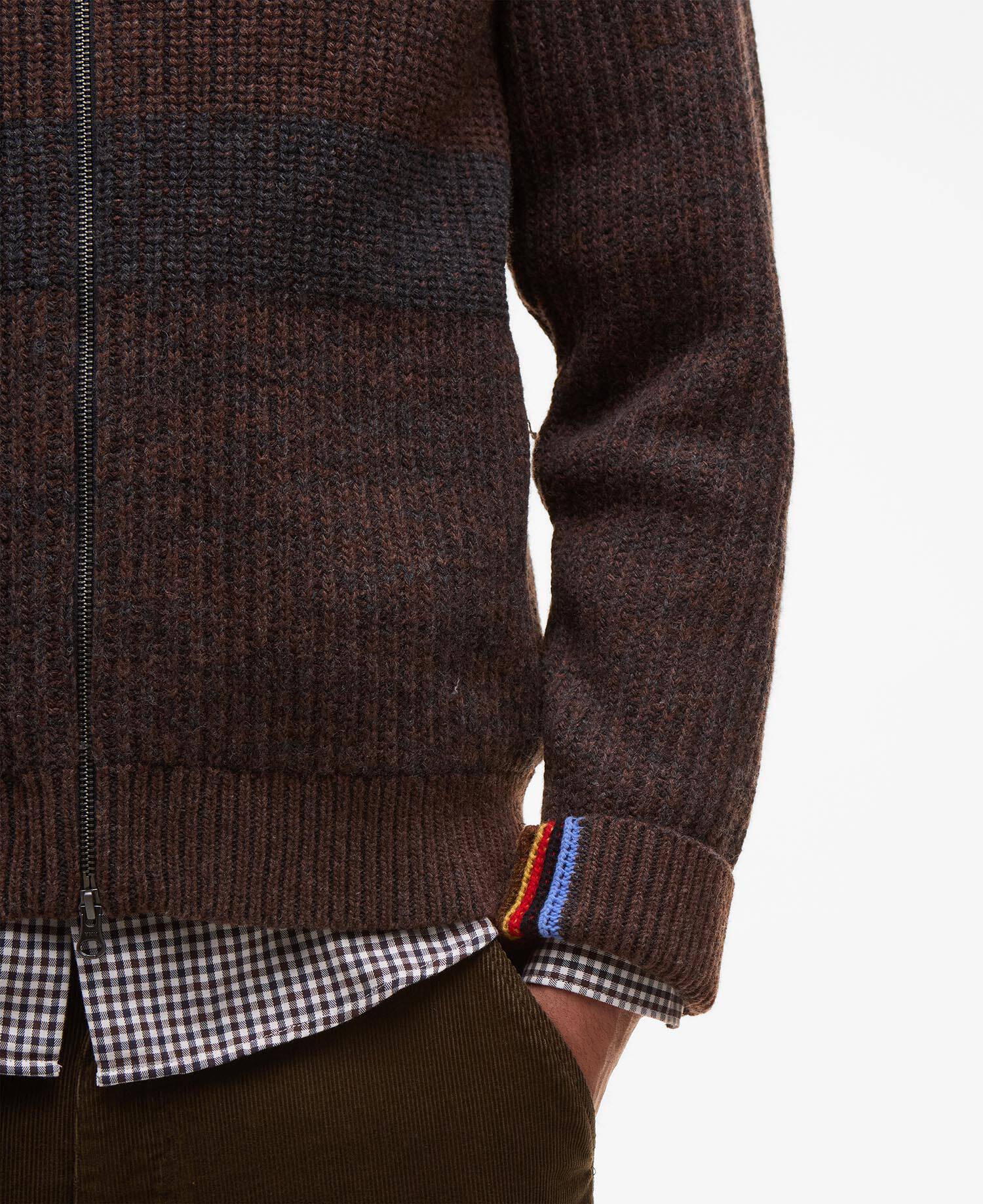 Paul Smith loves Barbour Knitted Bomber Jacket image number 8