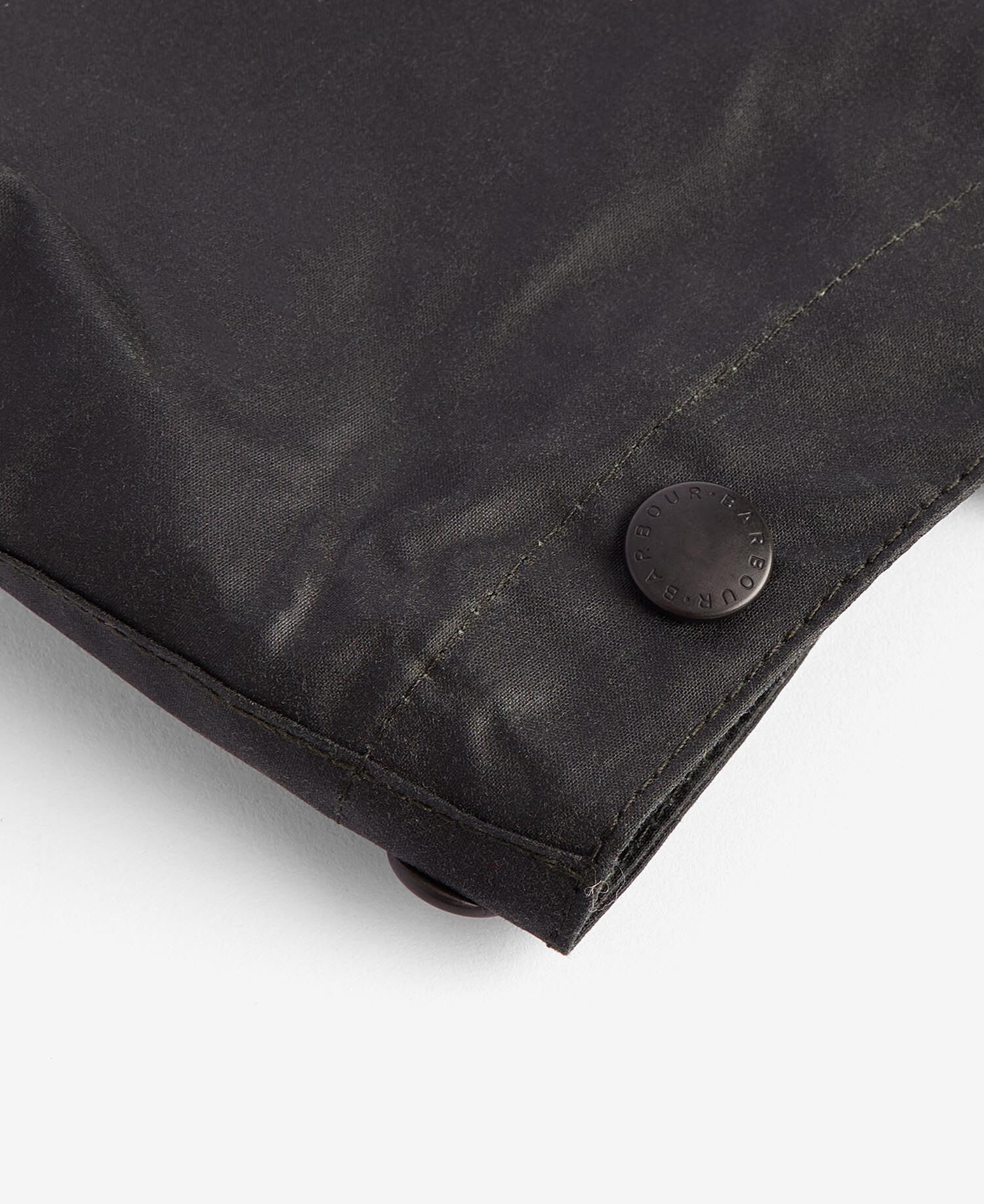 Waxed Cotton Plain Hood Sage