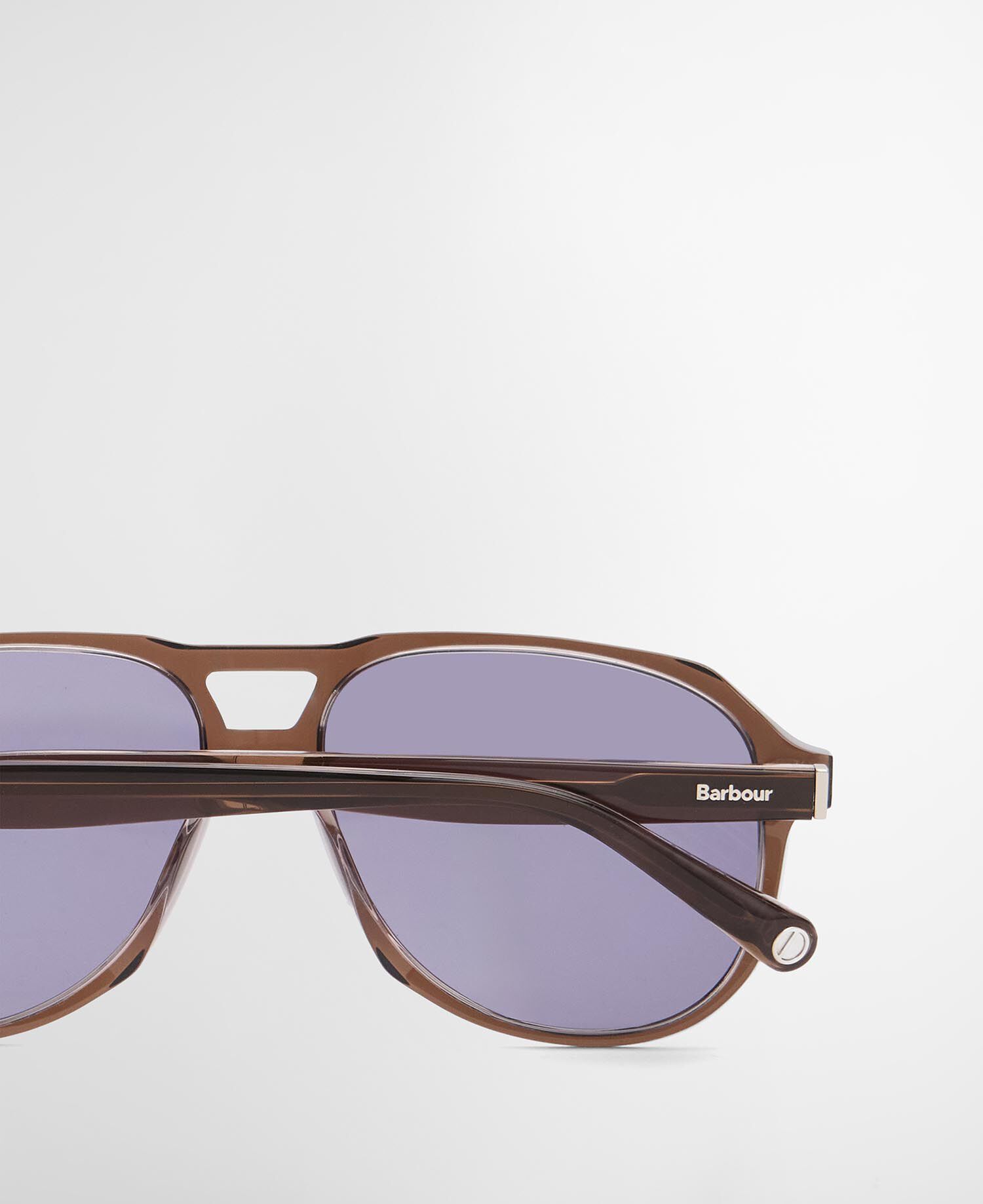Dan Aviator Sunglasses Peppercorn Brow