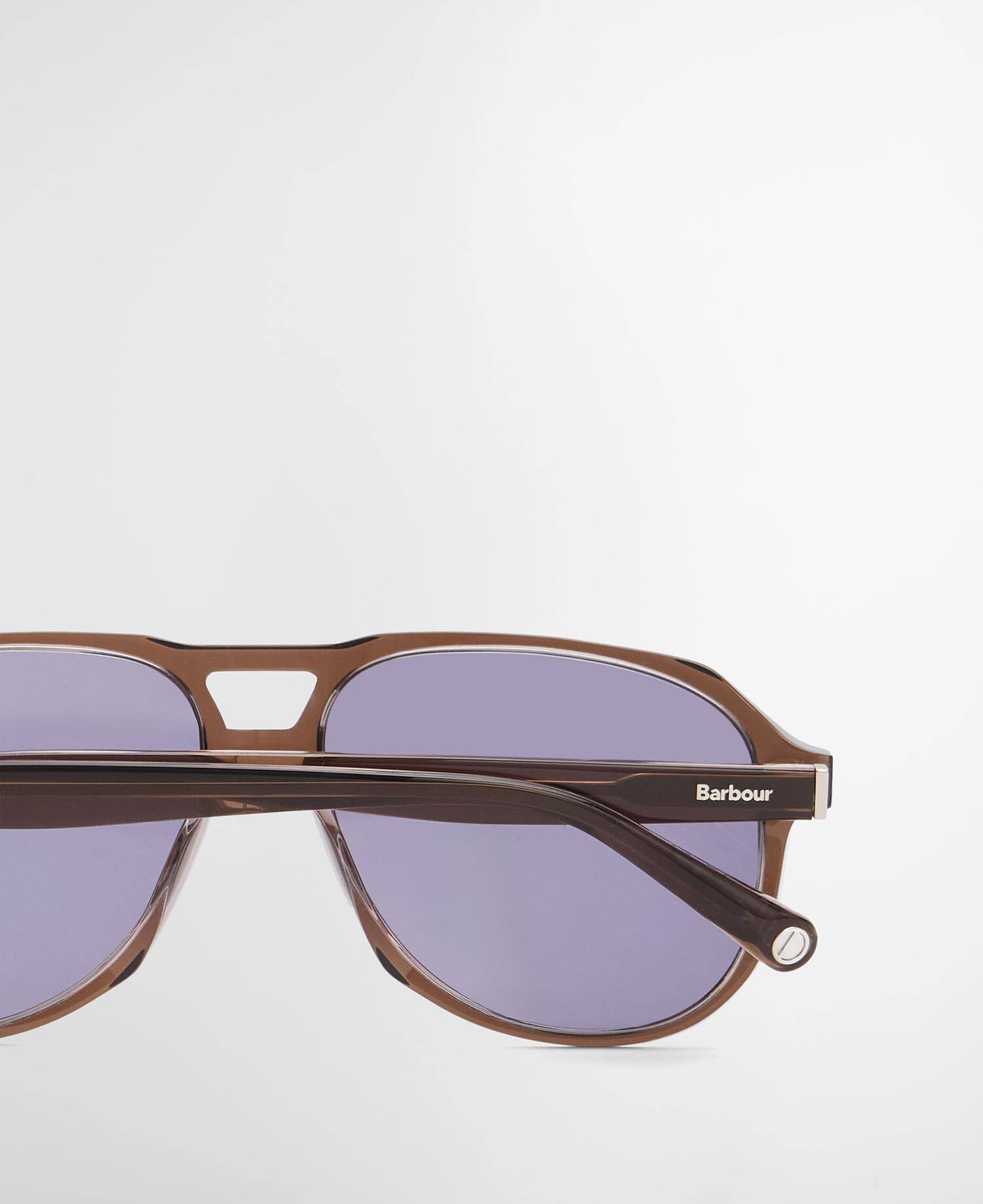 Dan Aviator Sunglasses Peppercorn Brow image number 3
