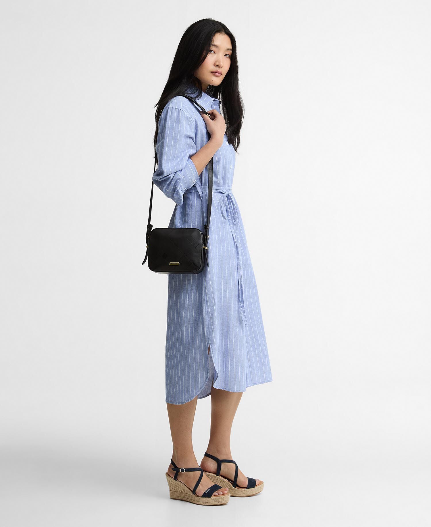 Avon Striped Shirt Dress Chambray/White Stripe