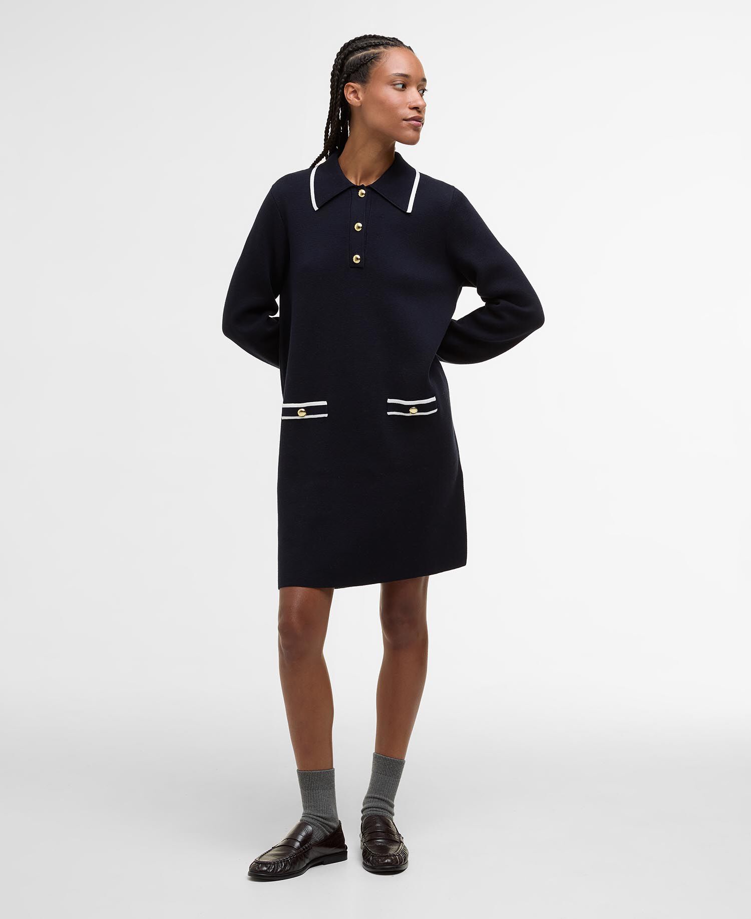 Strickkleid River Mini Dark Navy