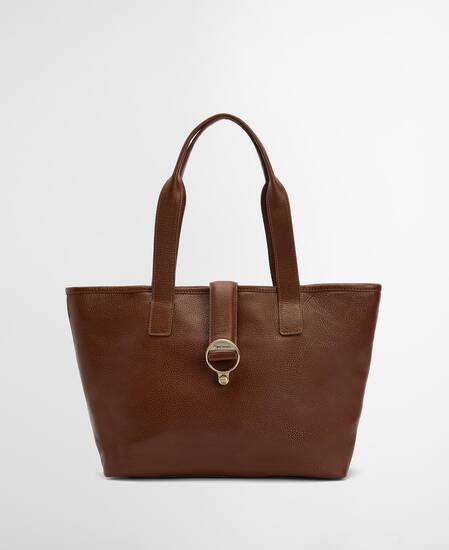 Alder Leather Tote Bag Brown