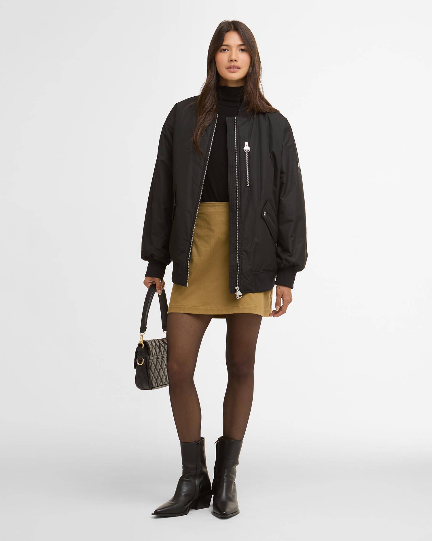 Kuala Showerproof Bomber Jacket Black image number 1