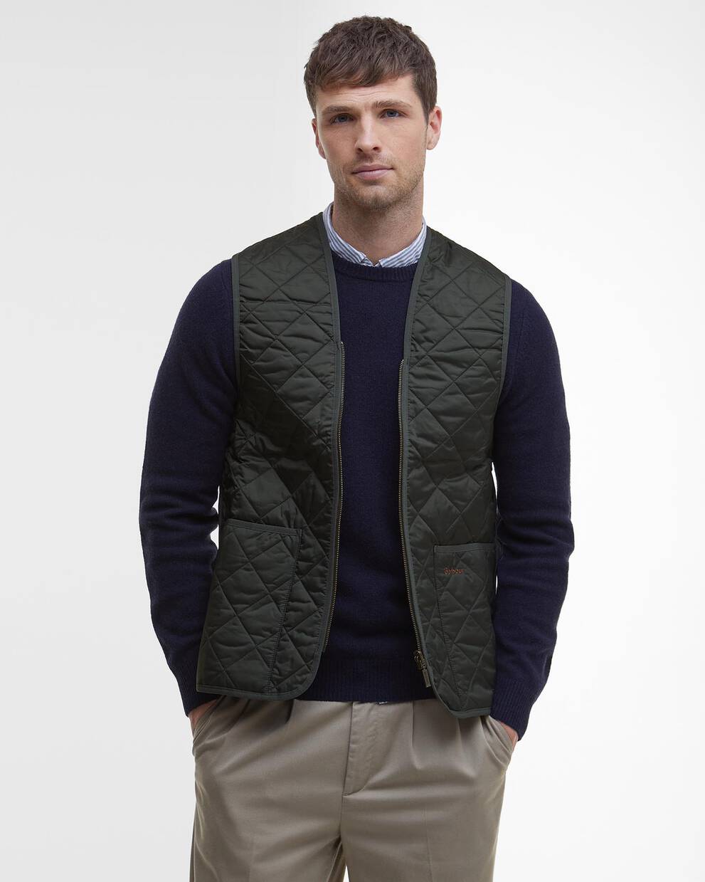 Gilet trapuntato/fodera con zip