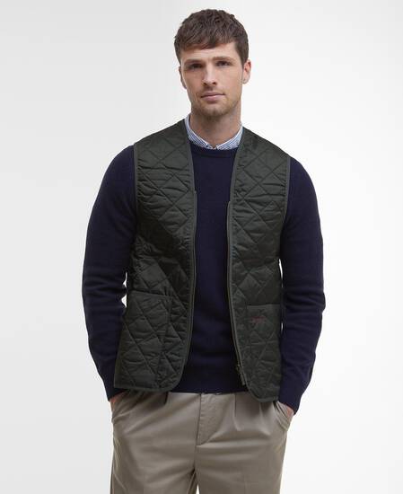 Gilet trapuntato/fodera con zip 