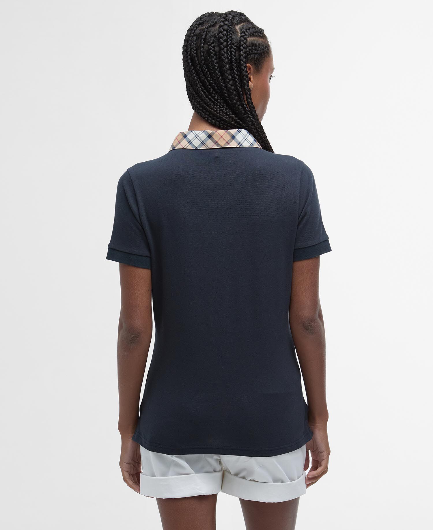 Malvern Short-Sleeved Polo Shirt Navy/Hessian