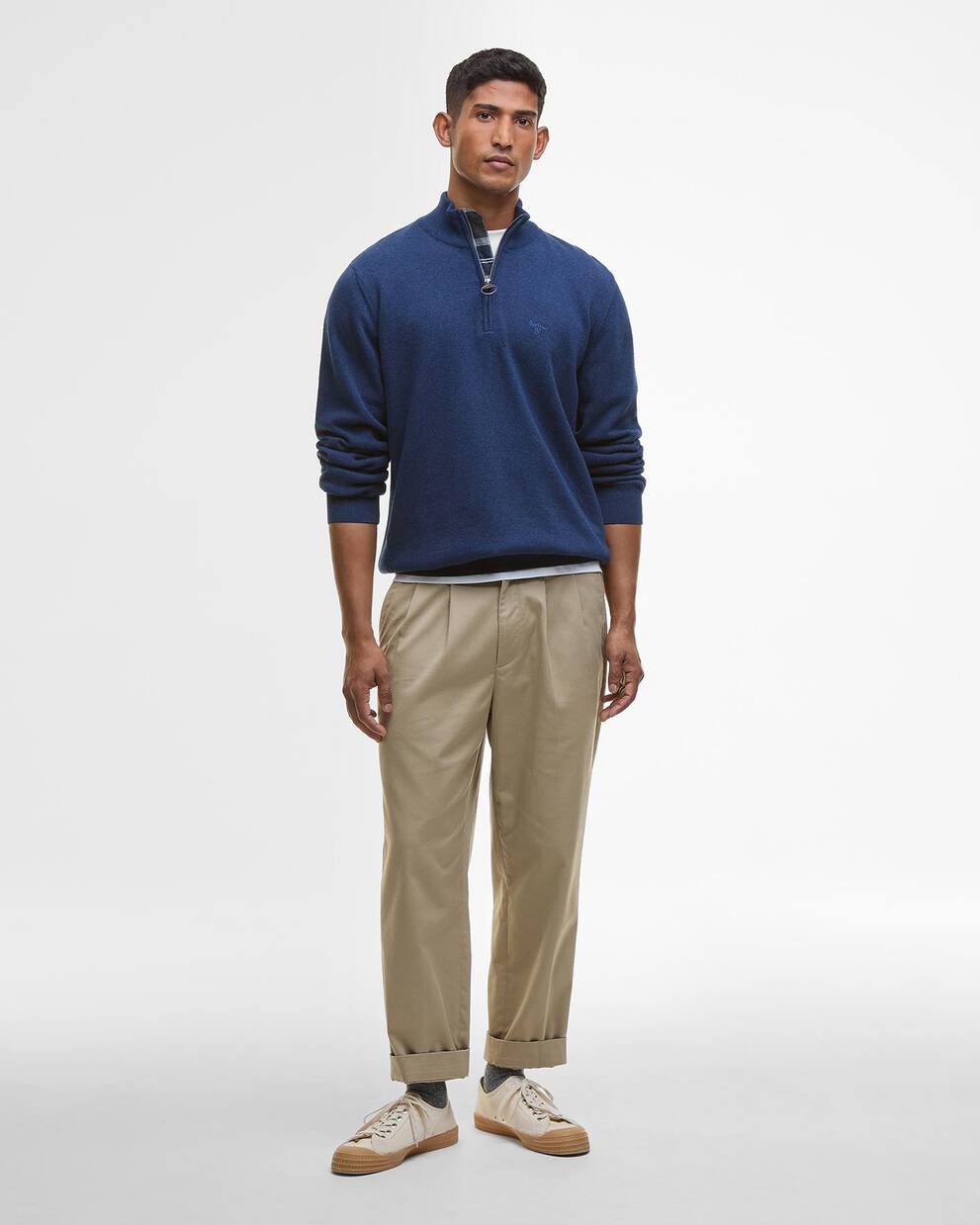 Cotton Half-Zip Jumper