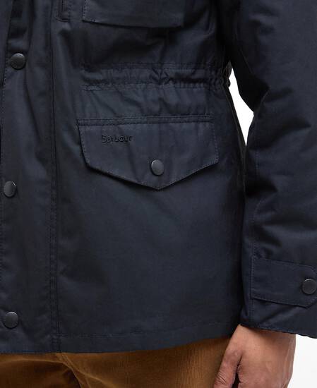 Sapper Waxed Jacket Black-Classic