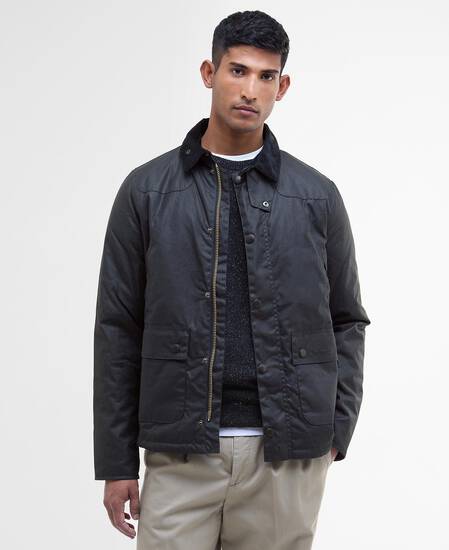 Reelin Waxed Jacket Classic Navy