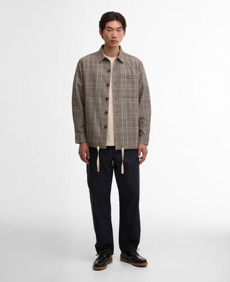 Fife Checked Overshirt Neutral