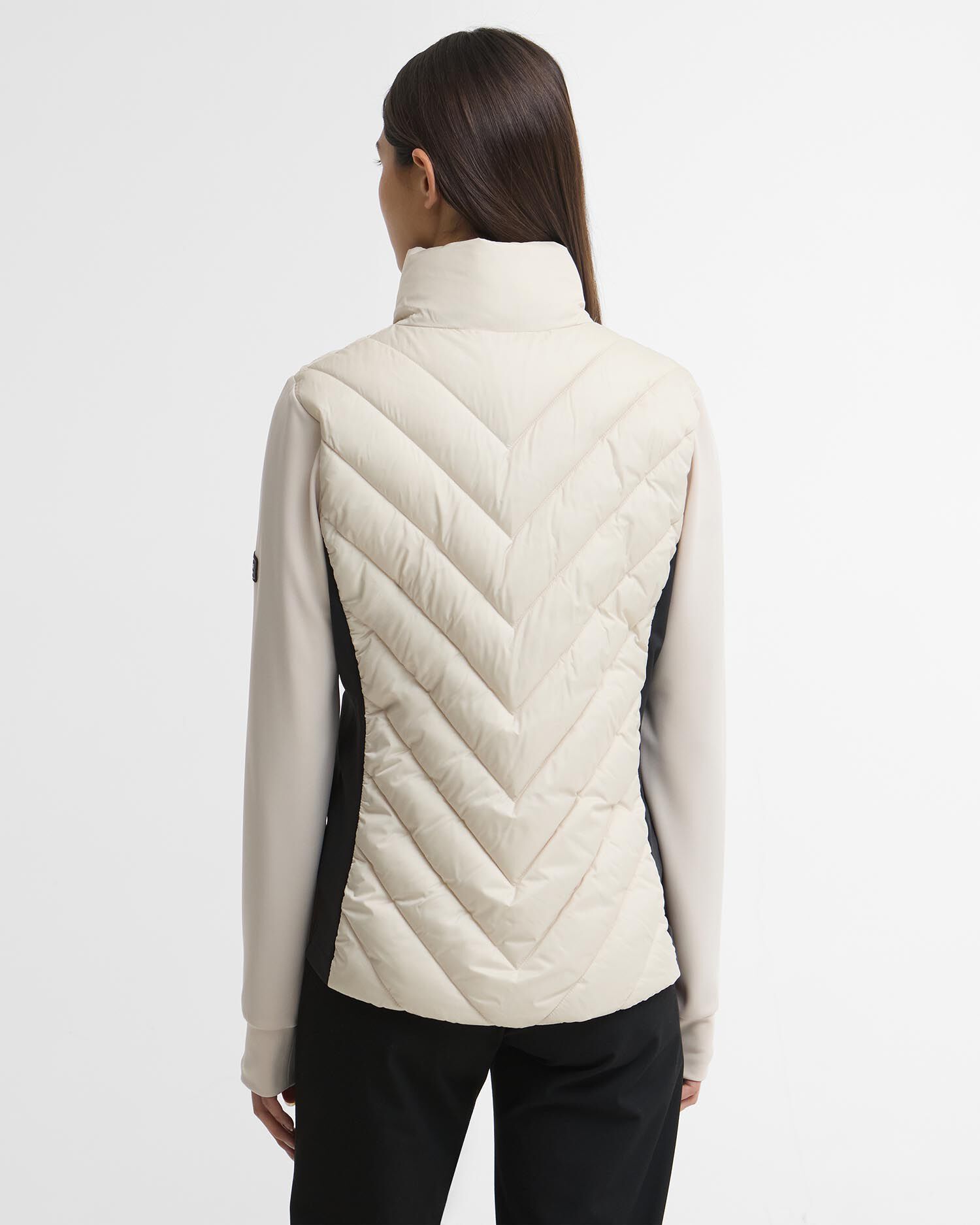 Luxara Quilted Sweat Oyster/Black