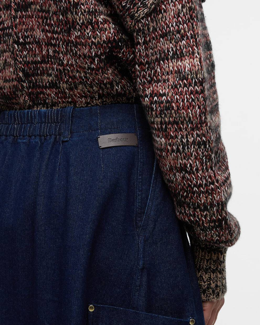 Saima Denim Midi Skirt