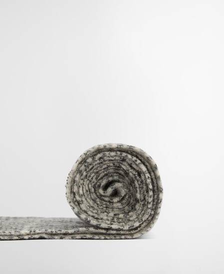 Noelle Reversible Check Scarf Monochrome