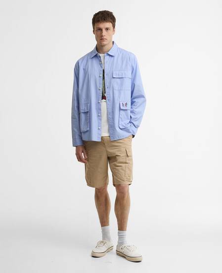 Paul Smith Loves Barbour Swale Shirt Mid Blue