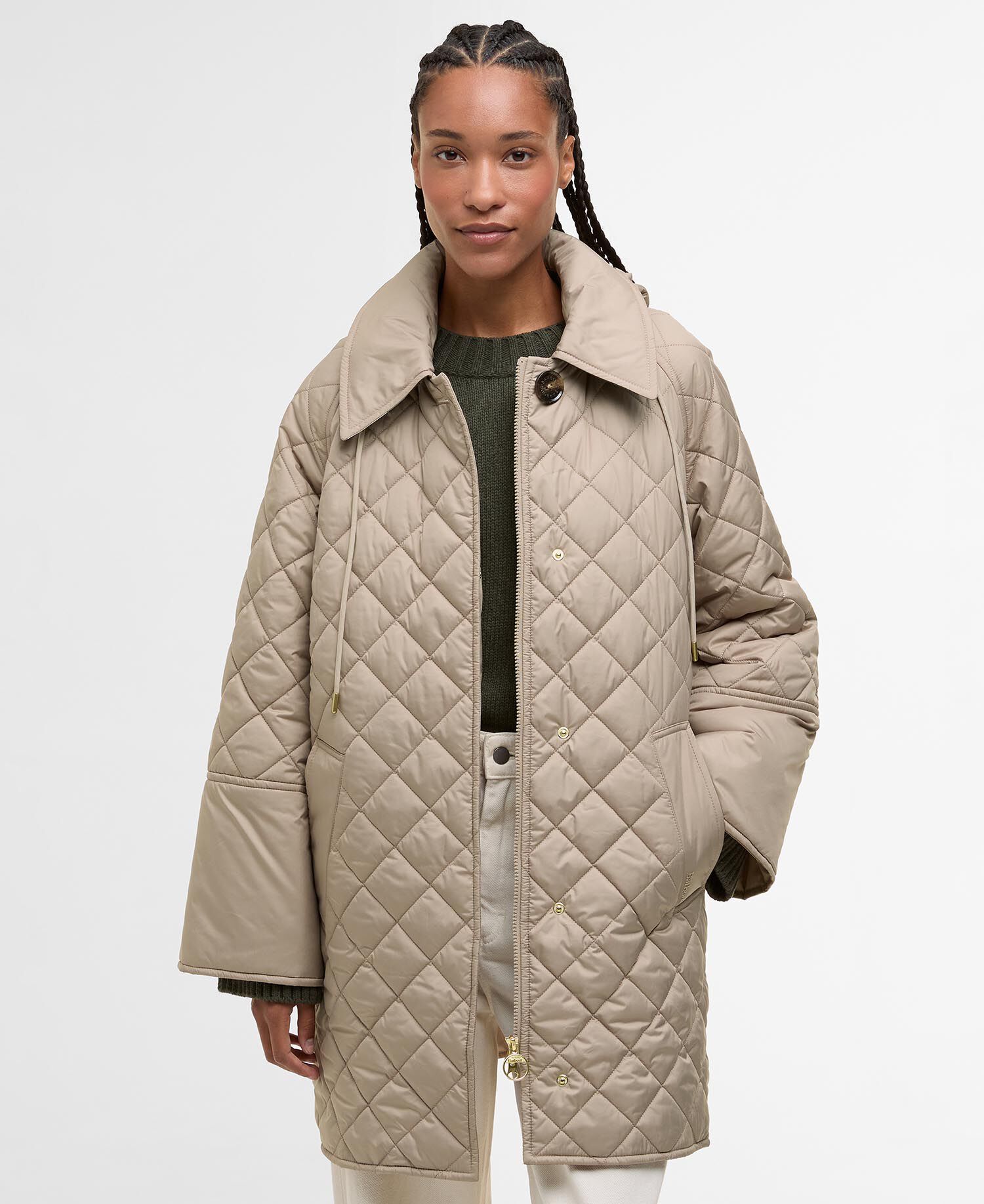 Cara Quilted Jacket Honey/Ancient Poplar