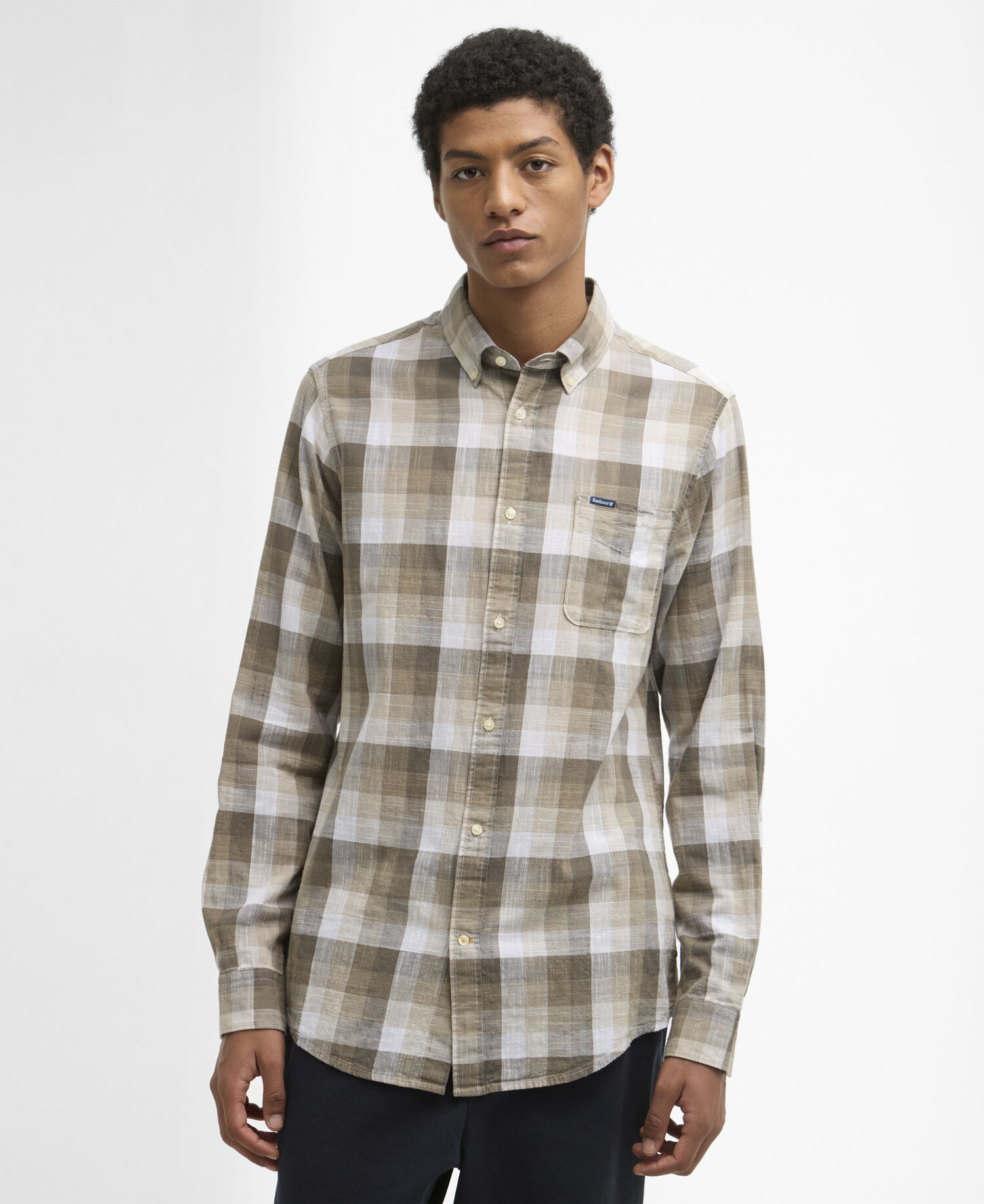 Hillroad Tailored Long-Sleeved Shirt Stone