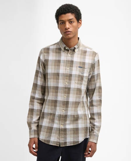 Hillroad Tailored Long-Sleeved Shirt Stone