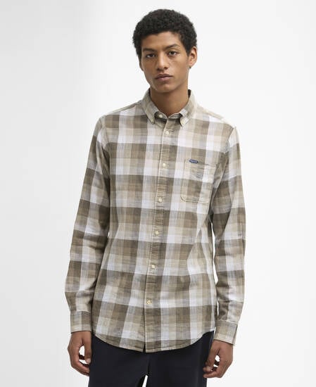 Hillroad Tailored Long-Sleeved Shirt Stone