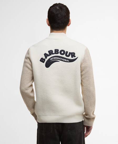 Maglione Hutchy con zip corta Whisper White