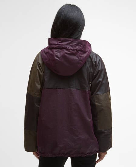 Keeley Waxed Jacket Merlot/Rustic/Beech/Muted Tartan