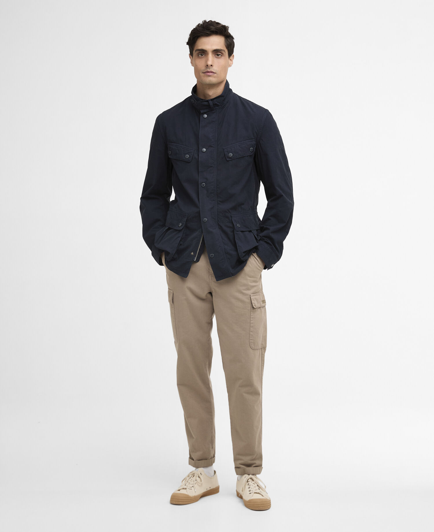Giacca casual Duke tinta in capo Navy