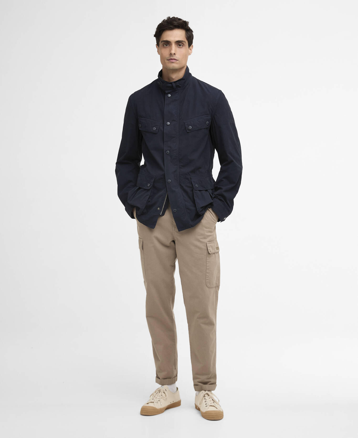 Giacca casual Duke tinta in capo Navy image number 1