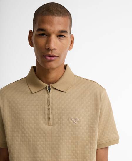 Polo Hockham leggermente aderente Washed Stone