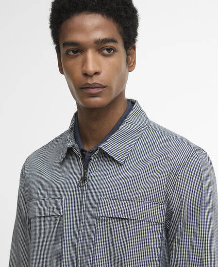 Willowburn Gingham Overshirt Navy