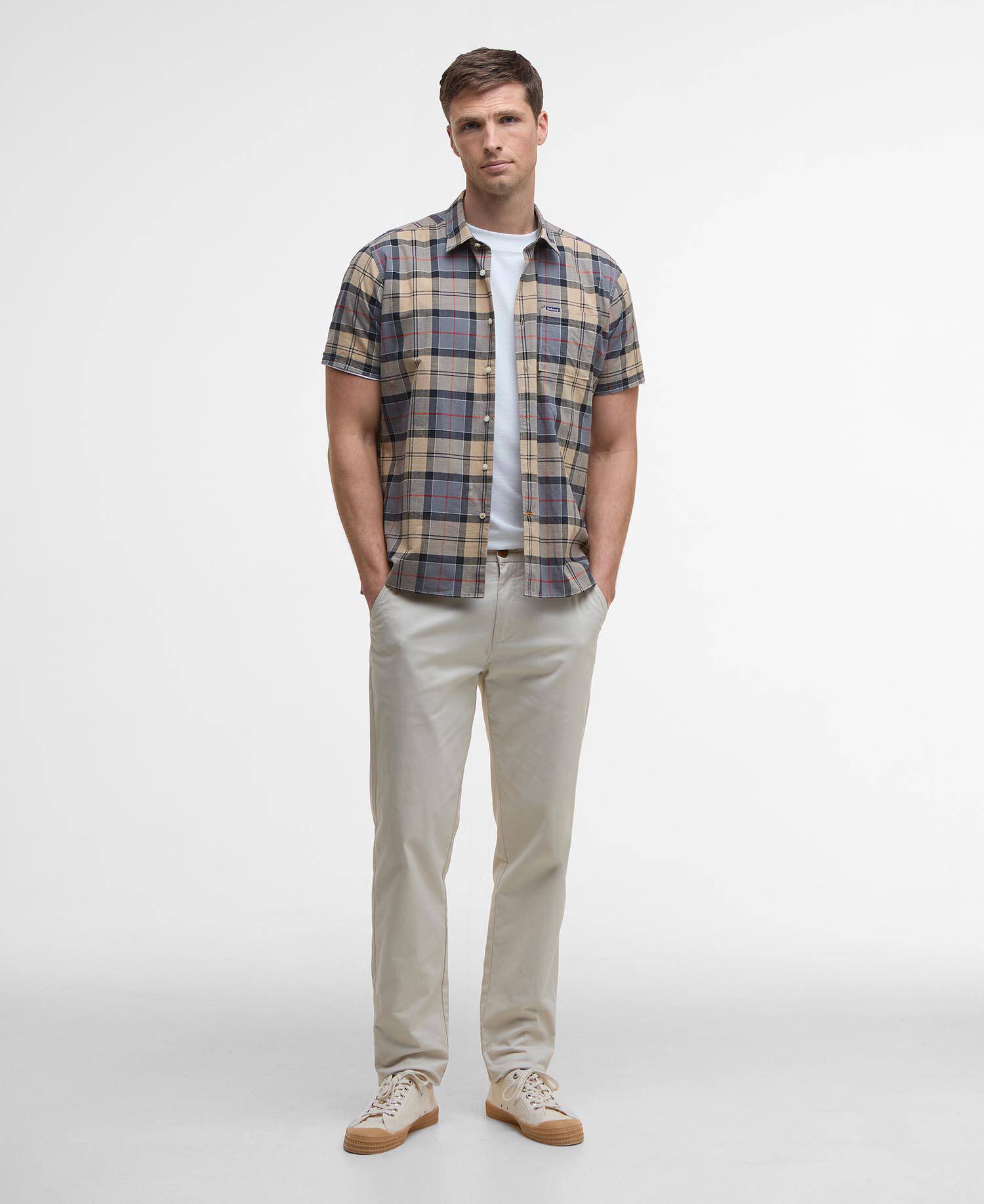 Camicia sartoriale a maniche corte Gordon Dress Tartan image number 1