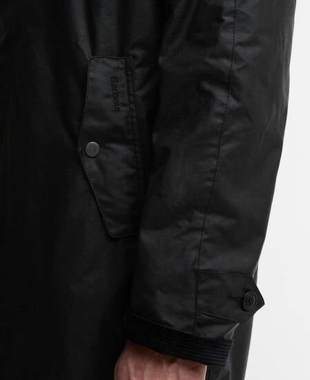 Barbour x Baracuta Tyne Waxed Car Coat Navy