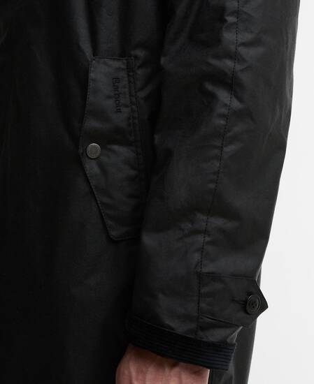 Barbour x Baracuta Car Coat Tyne Waxed Navy