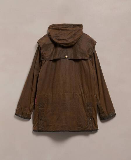 Barbour Re-loved Men's Durham Waxed Jacket - Size 42 Olive