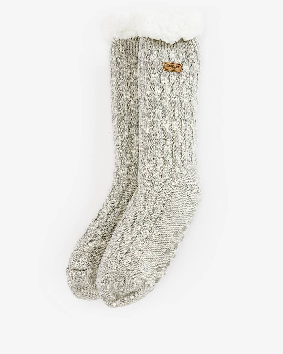 Cable Knit Lounge Socks