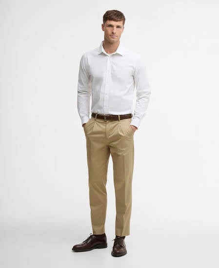 Westcroft Stretch Poplin Tailored Shirt White