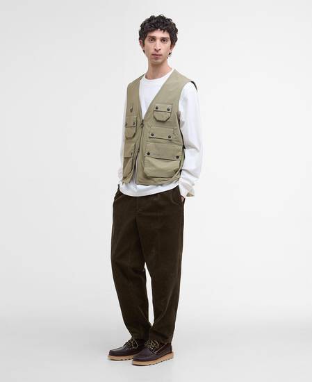 Weste Utility Editor Casual British Khaki