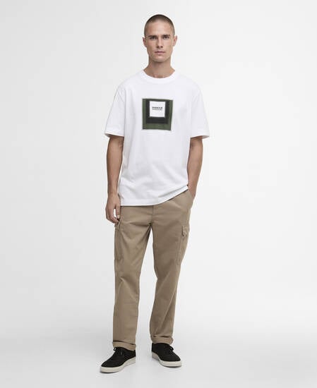 T-shirt con stampa Captive White