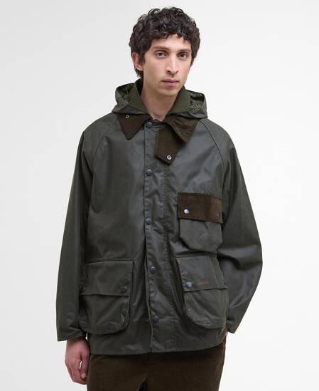 Wachsjacke Modified Solway Olive