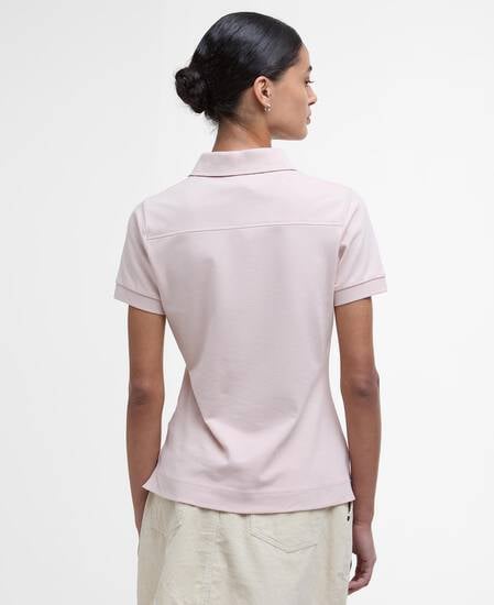 Portsdown Polo Shirt Primrose Pink/Hessian